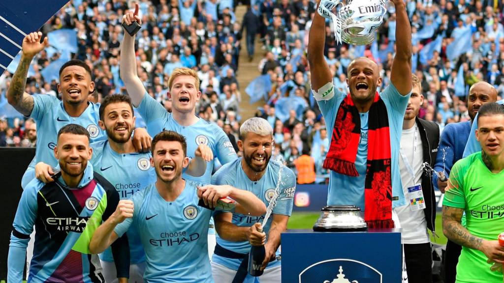 Manchester City thrash Watford at Wembley to lift FA Cup
