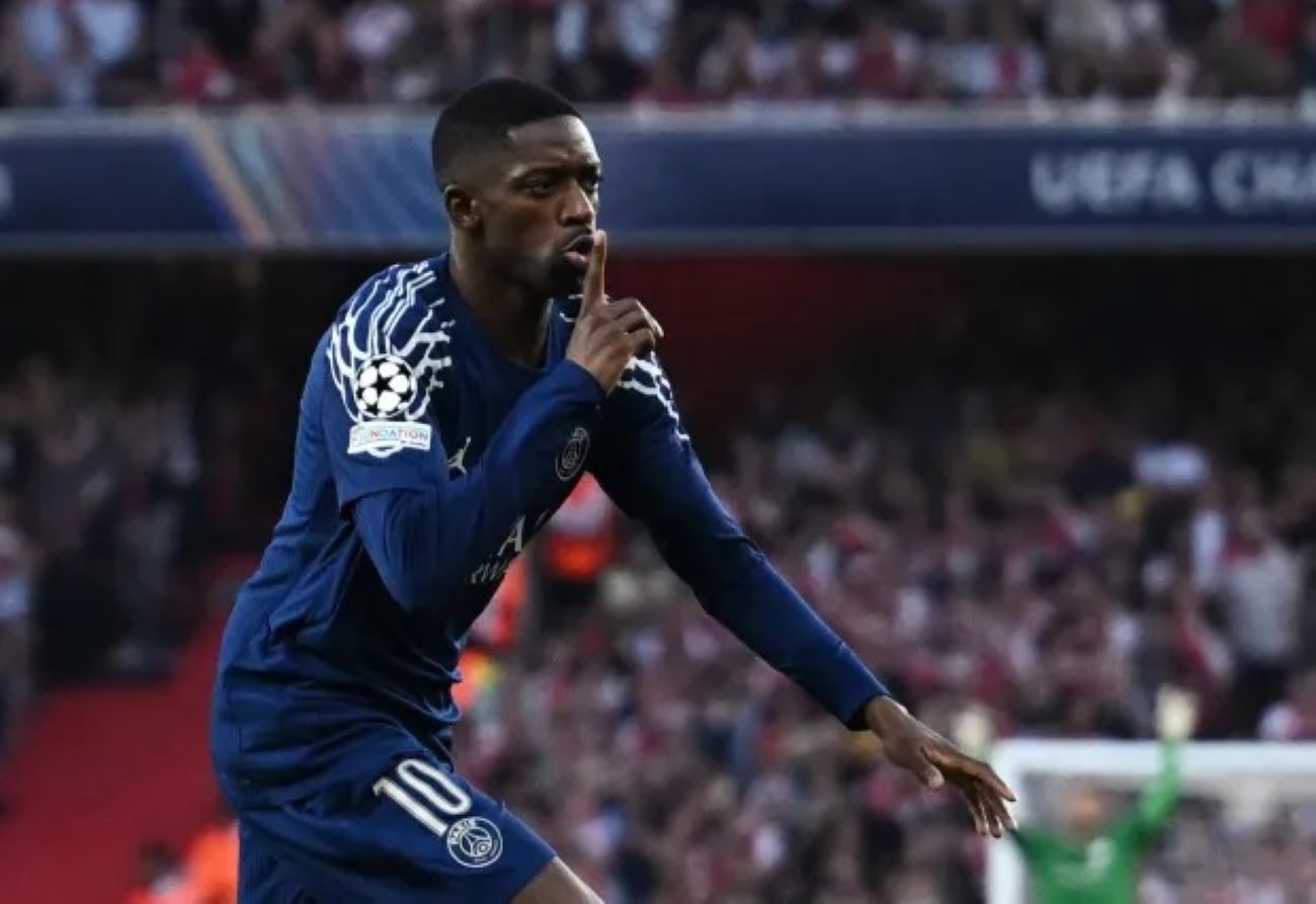 Dembele’s Early Strike Stuns Arsenal as PSG Edge Champions League Semi-Final First Leg